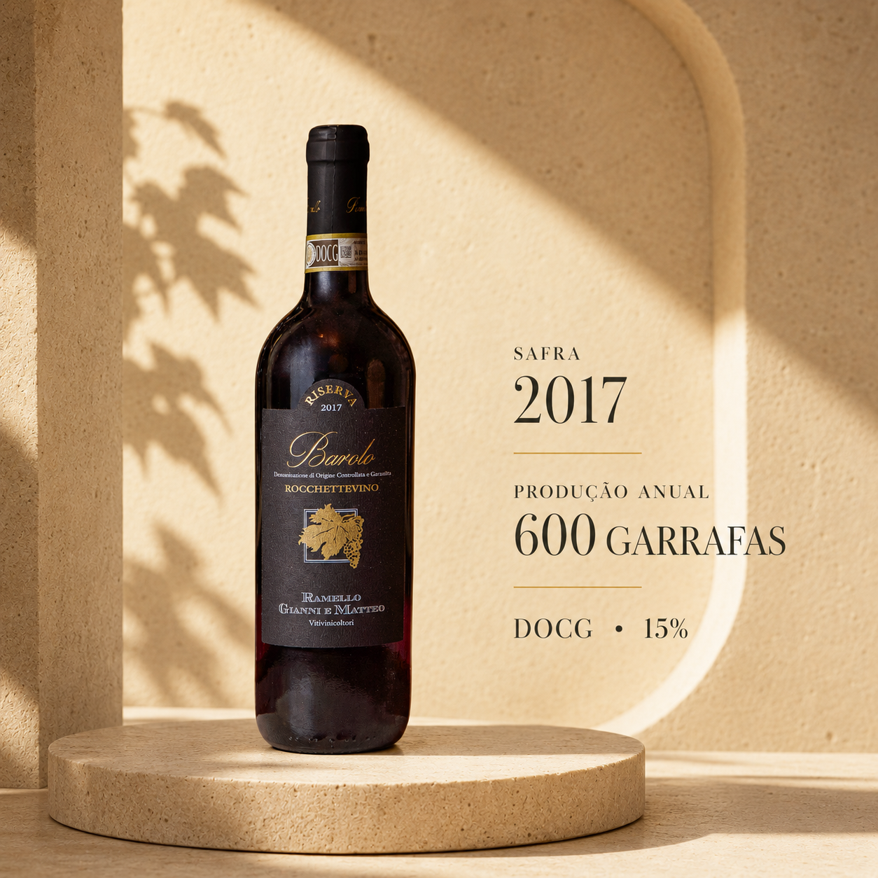 Barolo Rocchettevino Riserva DOCG 2017 – Piemonte, Itália