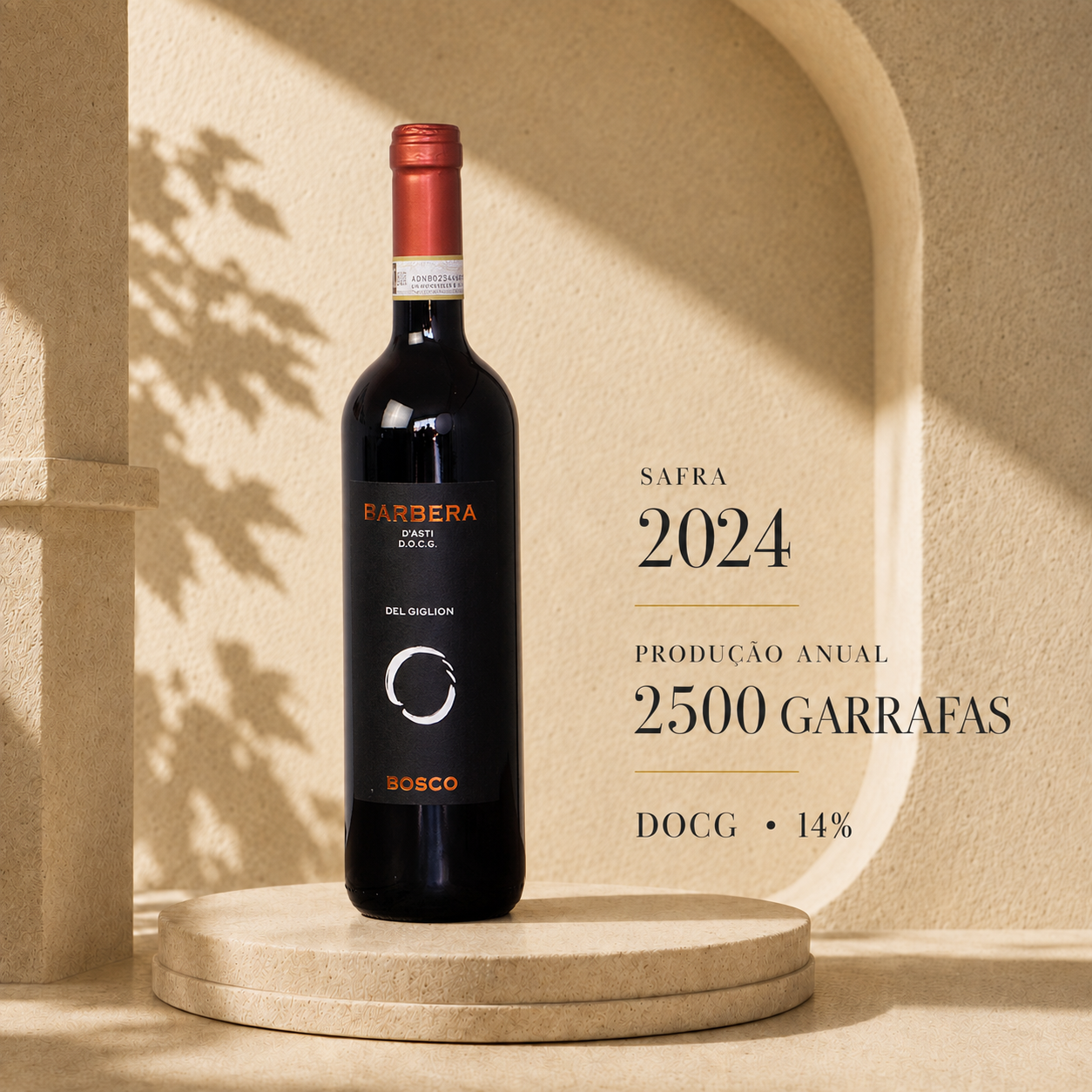 Barbera d’Asti DOCG 2024 – Piemonte, Itália