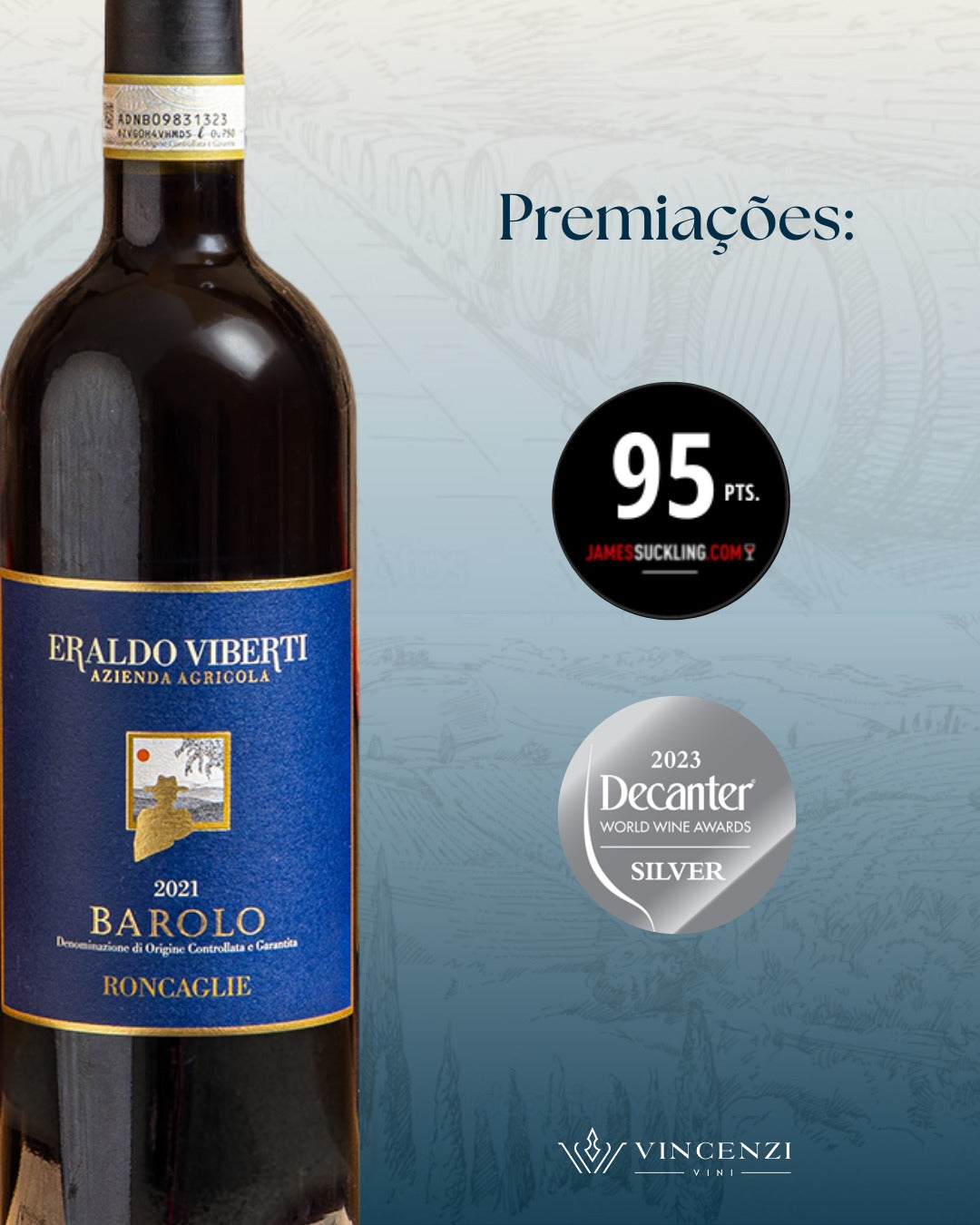 Barolo Roncaglie DOCG 2021 – Piemonte, Itália