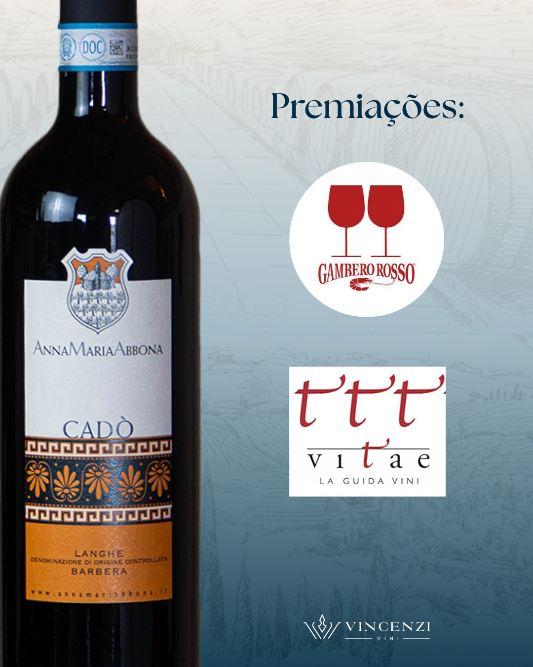 Langhe Barbera Cadò DOC 2019 – Piemonte, Itália